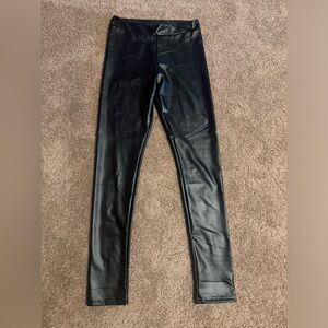 Black Pleather Leggings